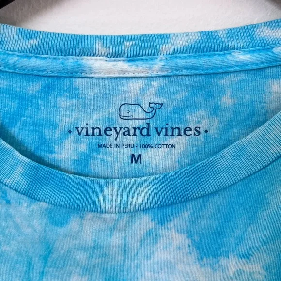 Vineyard Vines Blue Long Sleeve Tie-Dye Tee - Picture 3 of 4